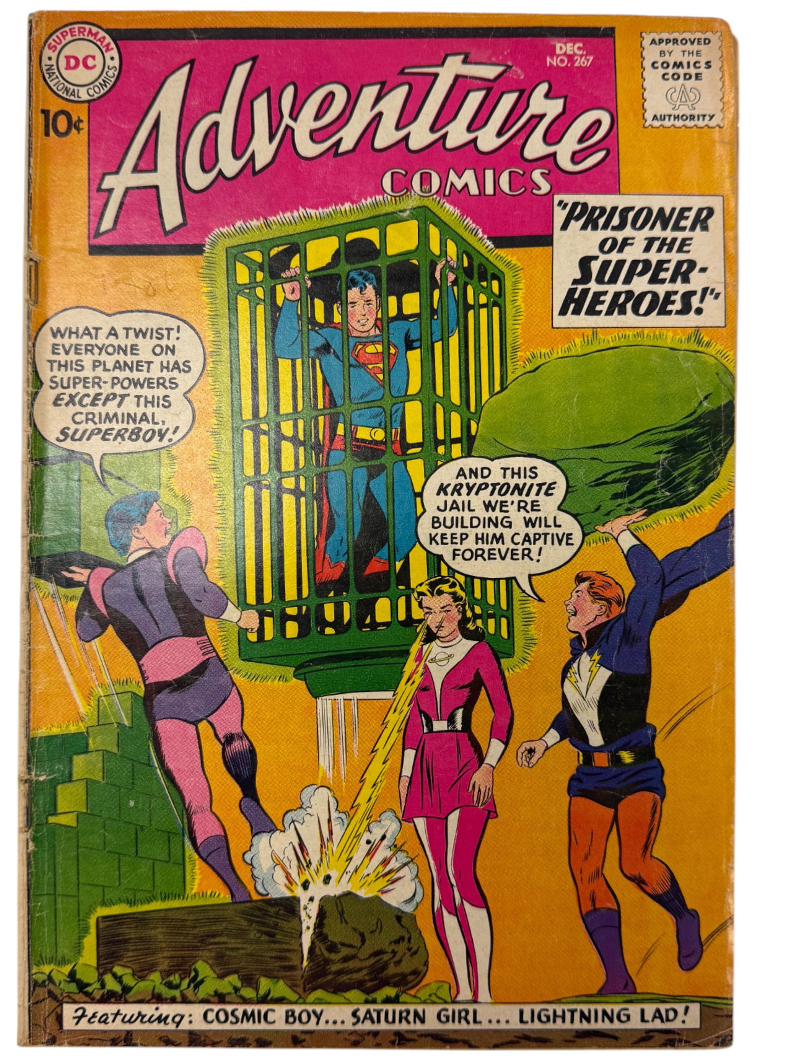 Adventure Comics #267 DC 2nd Legion of Superheroes 1959 Comic Book (1 of 3)