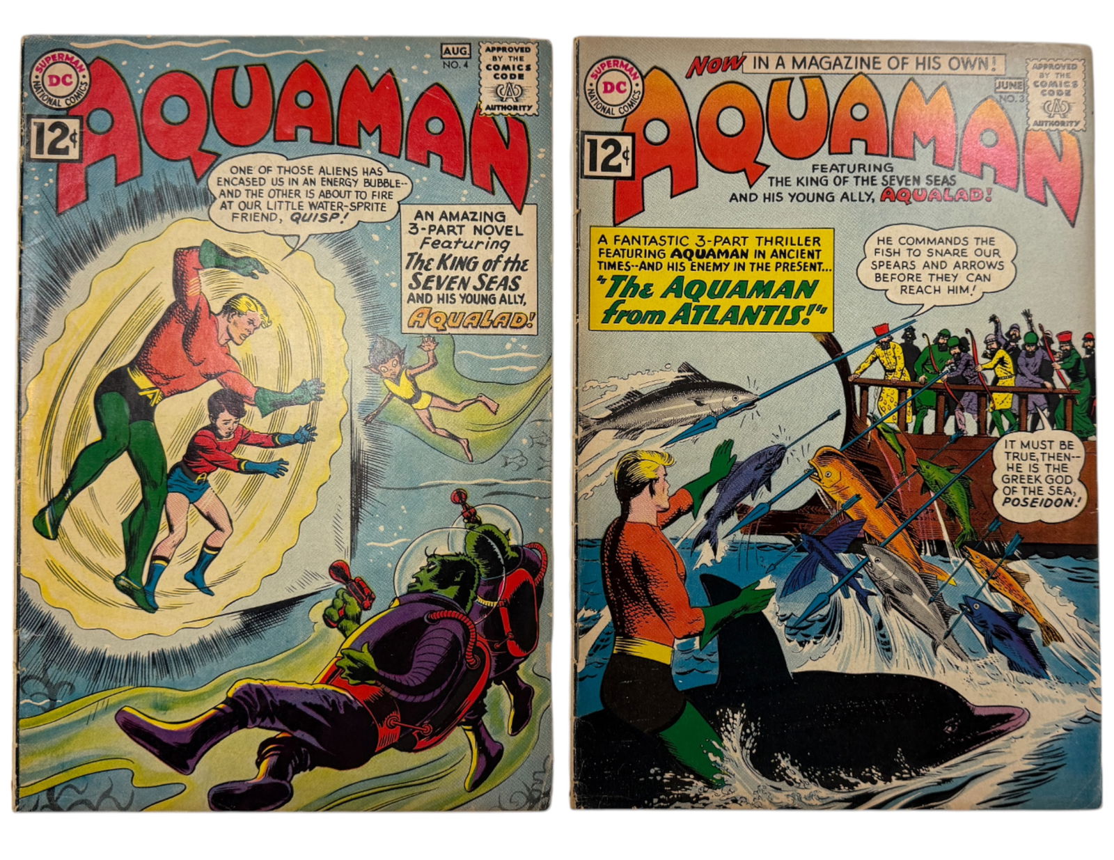 Aquaman #3 & #4 DC Comic Books (1 of 6)