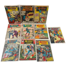 Vintage DC Action Comics Comic Book Collection Lot