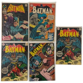 Vintage DC Batman Comic Books