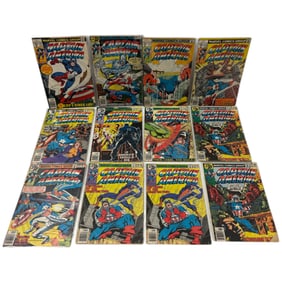 Vintage Captain America Marvel Comic Books #223-#232