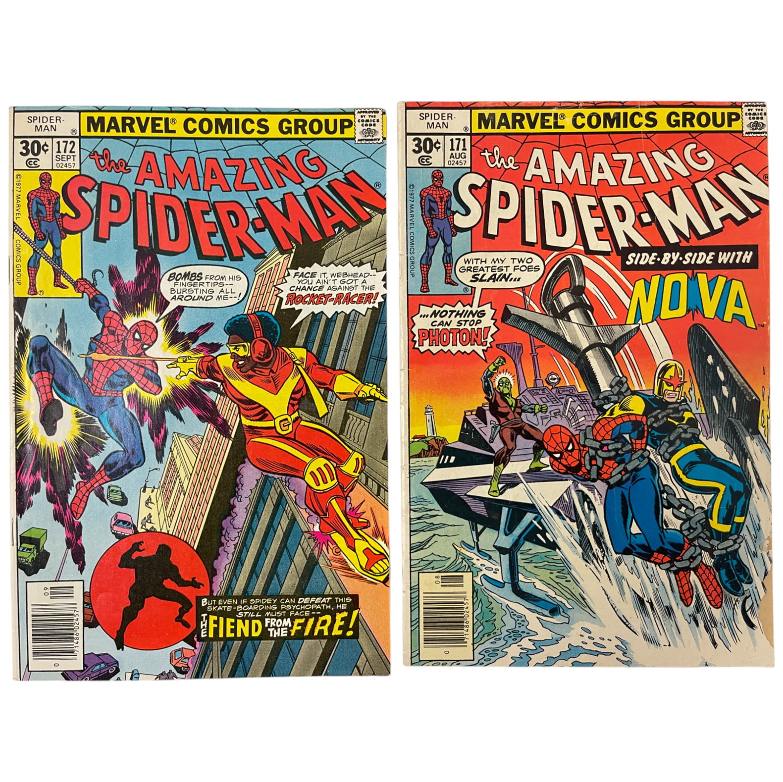 The Amazing Spider-Man #171 & #172 Marvel Comic Books (1 of 4)