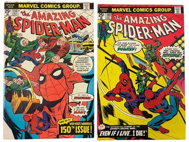 The Amazing Spider-Man #149 & #150 Marvel Comic Books