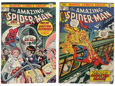 The Amazing Spider-Man #131 & #133 Marvel Comic Books