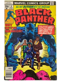 Black Panther #8 Marvel 1st Nick Scarpa, Ishanta, Khanata and Zuni Marvel 1978 Comic Book