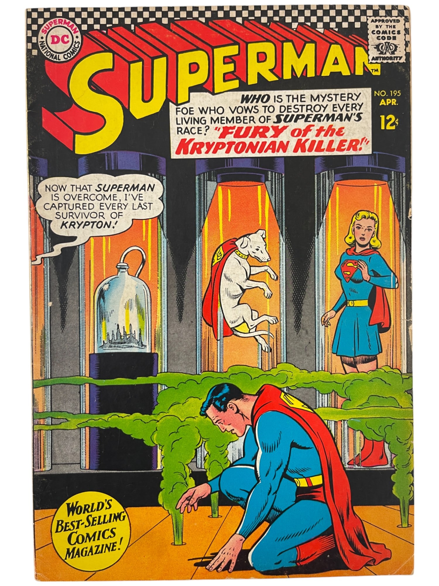 Superman #195 DC 1967 Comic Bok (1 of 3)