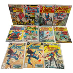 Vintage DC Action COmics Comic Book Collection Lot