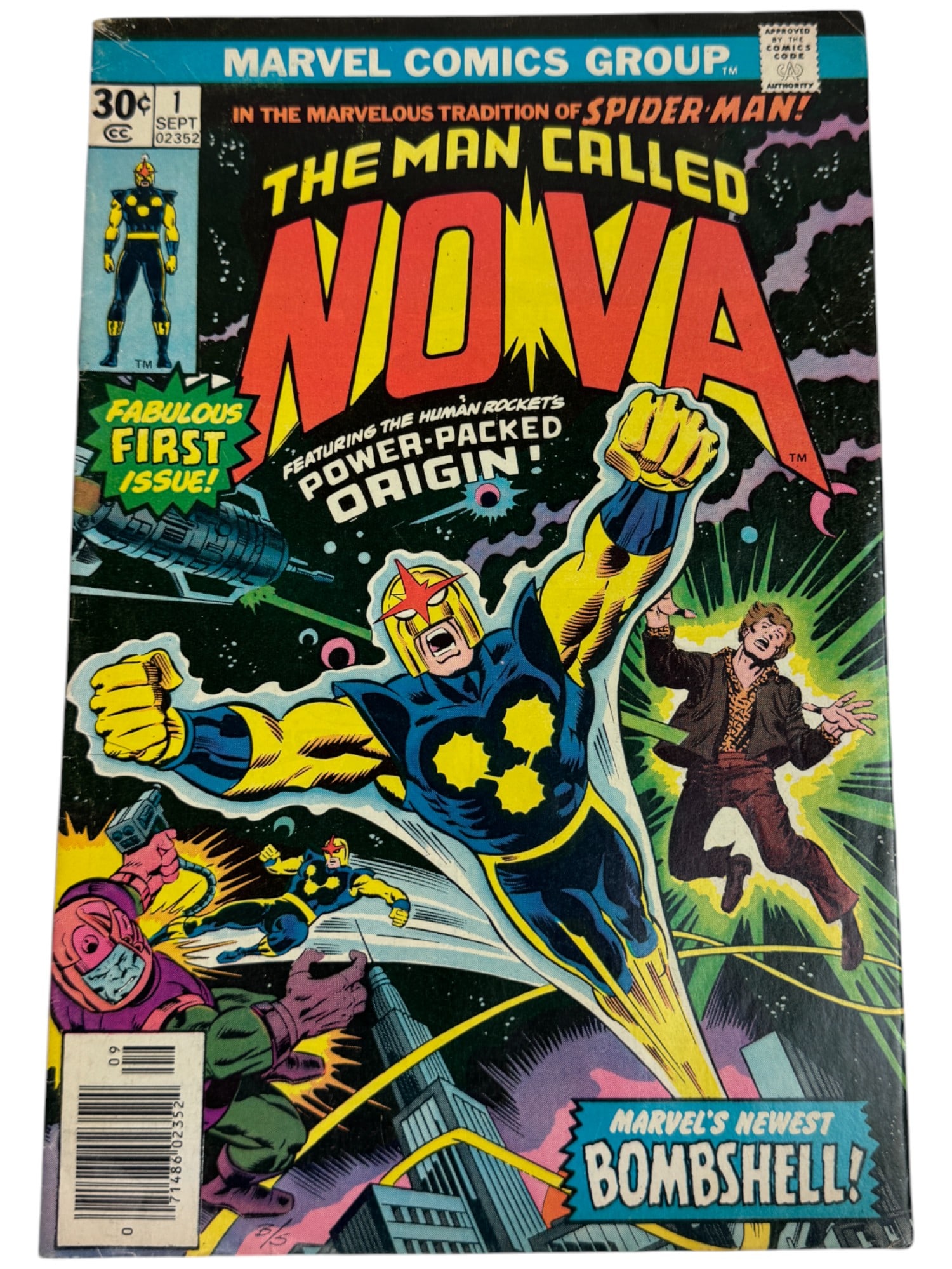 The Man Called Nova #1 Marvel 1st App & Origin 1976 Comic Book (1 of 2)