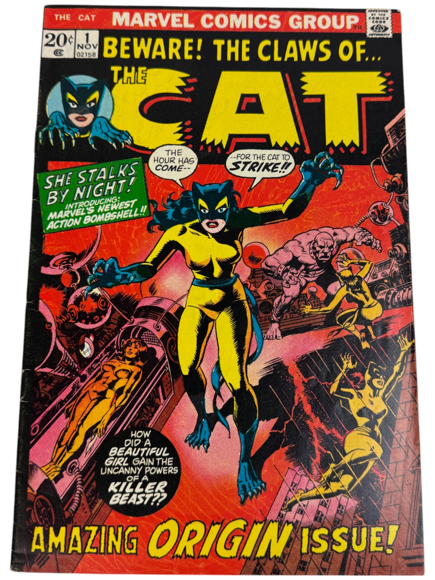 The Cat #1 Marvel 1972 Comic Book (1 of 2)
