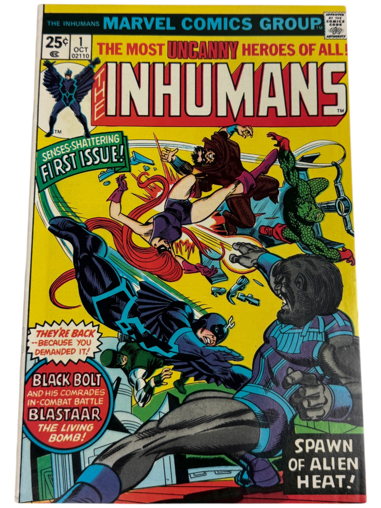 Inhumans #1 Marvel 1975 Comic Book (1 of 2)