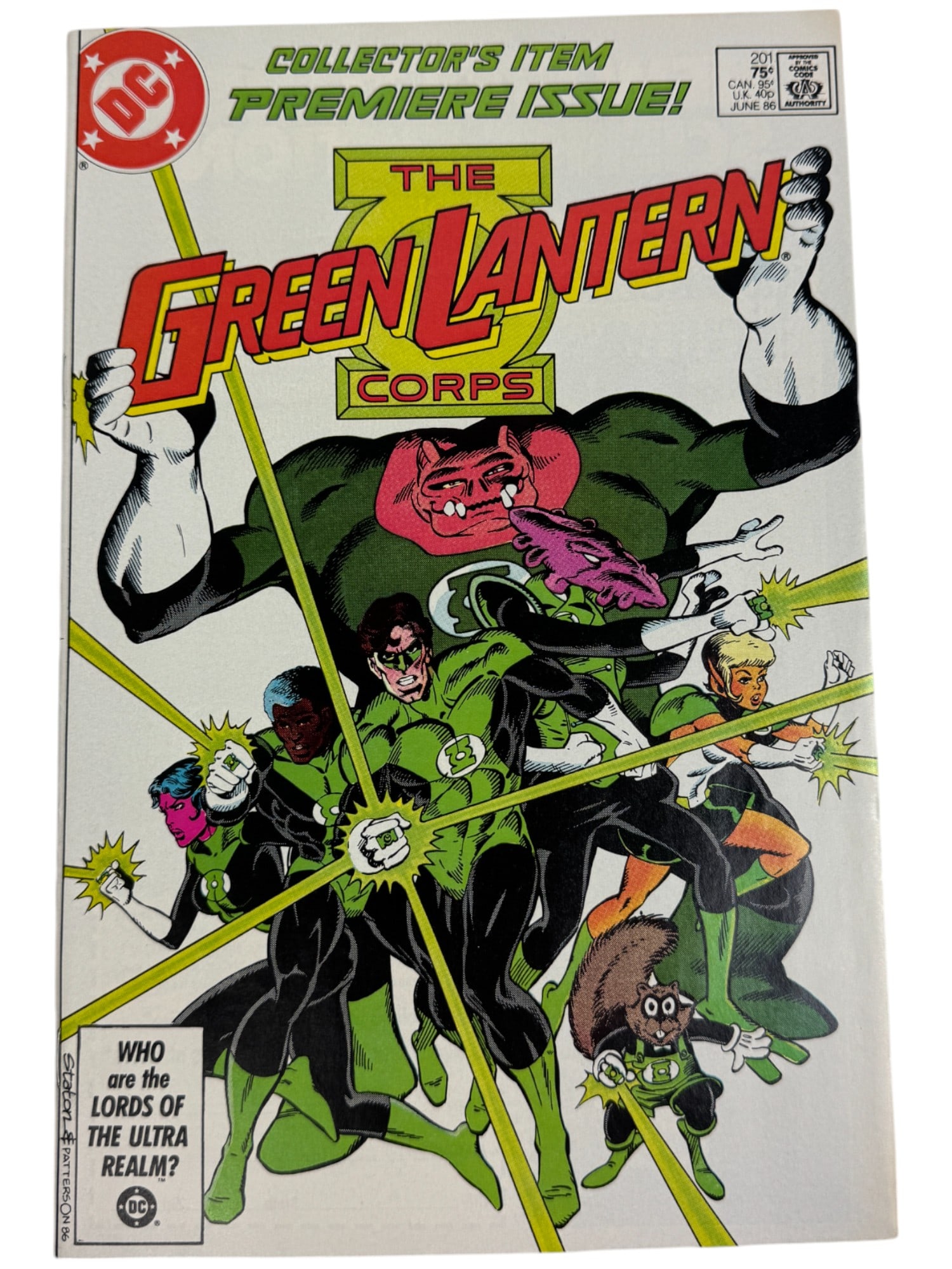 Green Lantern 201 DC 1st Kilowog 1986 Comic Book (1 of 2)