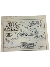 Sad Sack Comics Original Storyboard Production Comic Art