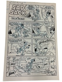 Sad Sack Comics Original Storyboard Production Comic Art