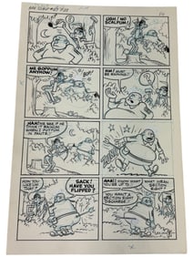 Sad Sack Comics Original Storyboard Production Comic Art