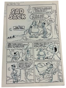Sad Sack Comics Original Storyboard Production Comic Art