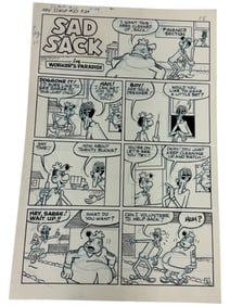 Sad Sack Comics Original Storyboard Production Comic Art