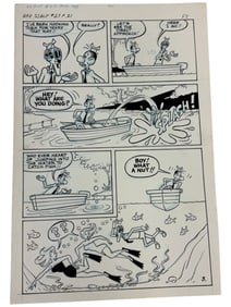 Sad Sack Comics Original Storyboard Production Comic Art