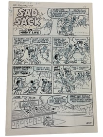 Sad Sack Comics Original Storyboard Production Comic Art