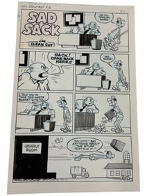 Sad Sack Comics Original Storyboard Production Comic Art