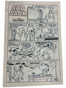 Sad Sack Comics Original Storyboard Production Comic Art