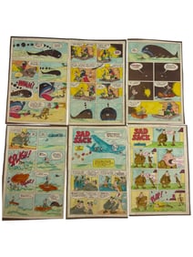 Sad Sack's Army Life Parade #27 Original Hand Drawn and Colored Storyboard Comic Art