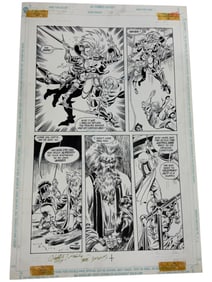 DC Forgotten Realms Original Storyboard Production Comic Art