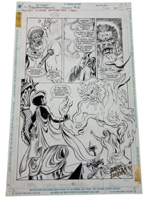 DC Forgotten Realms Original Storyboard Production Comic Art