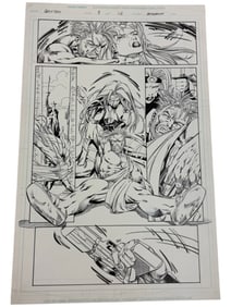 Grifter Marvel Original Storyboard Production Comic Art