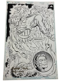 DC Forgotten Realms Signed Original Storyboard Production Comic Art