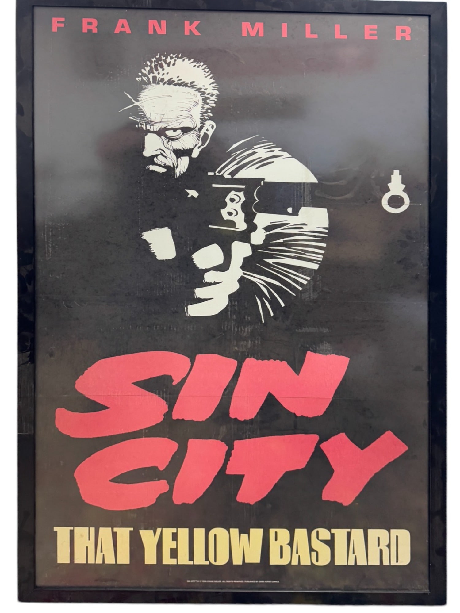 Frank Miller - Sin City 1996 Original "That Yellow Bastard" Poster with Frame (1 of 6)