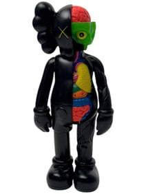 Kaws After Flayed Half Dissected Flayed Companion - Black Vinyl Figure