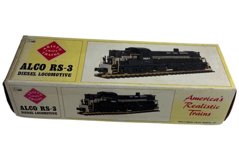 Alco RS-3 Diesel Locomotive ART-22205 #1 Gauge 1:29 Scale Model Train with Original Box