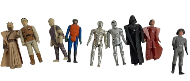 Vintage Star Wars Toys Action Figure Collection Lot