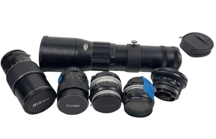 Vintage Nikkor Nikon Vivitar and other Japanese Camera Lenses and Focuses