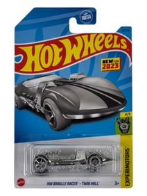 Hot Wheels Experimotors HW Braille Racer Twin Mill Car Toy