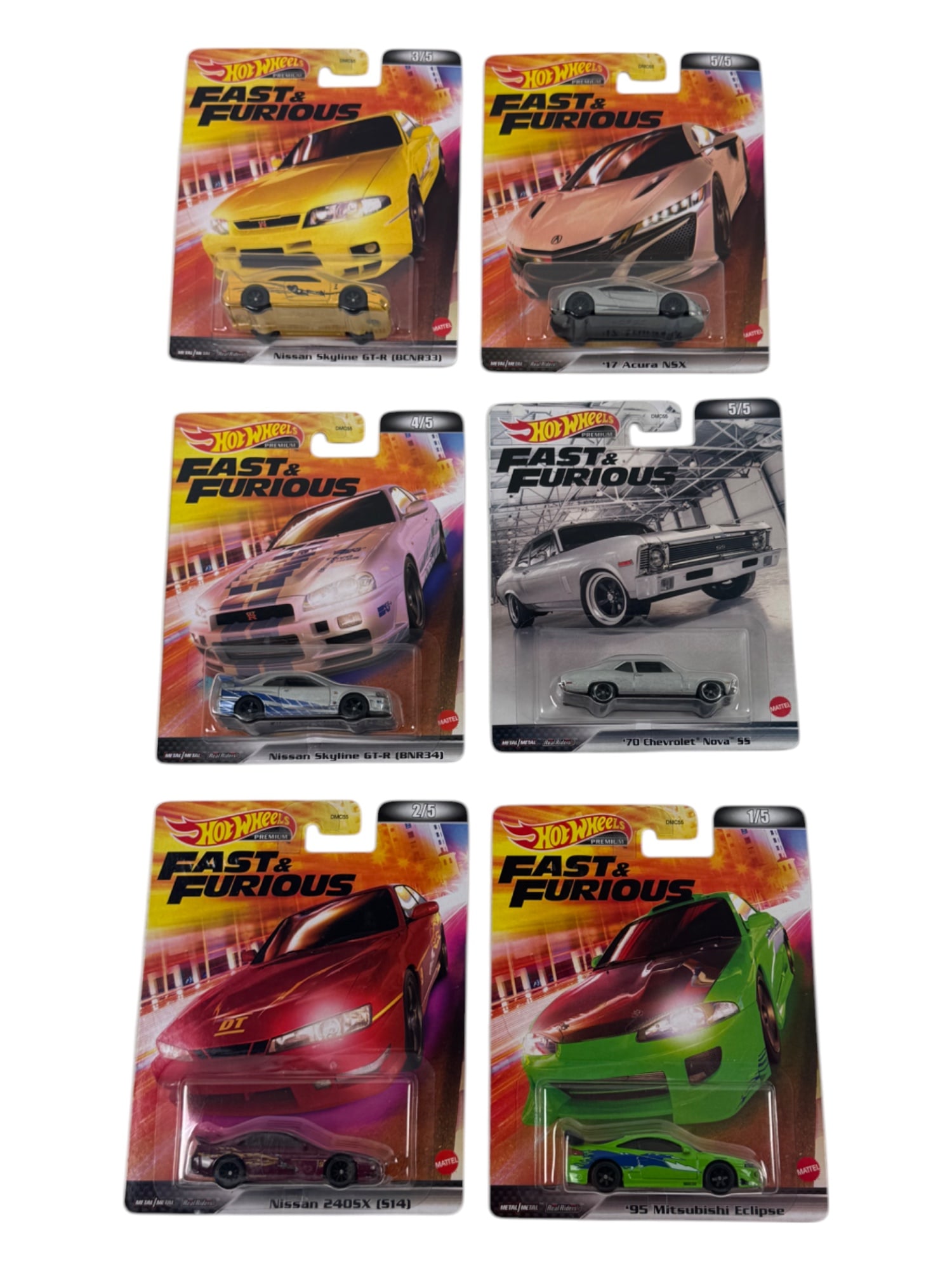 Hot Wheels Fast & Furious Assorted Car Toy Collection Lot: Hot Wheels Fast & Furious Assorted Car Toy Collection Lot