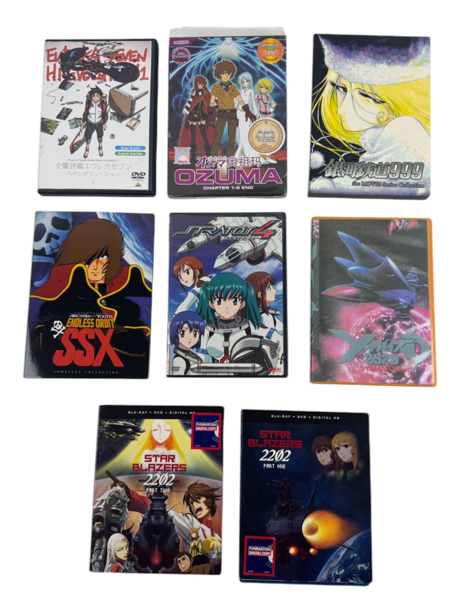 Vintage Japanese Anime Blu-Ray Disc DVD CD Assorted Collection Lot of 8 (1 of 5)