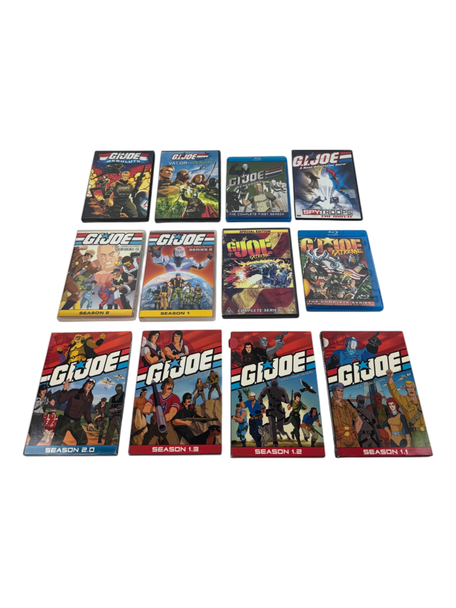 G.I. Joe Animation Blu-Ray Disc DVD Assorted Collection Lot of 12 (1 of 7)