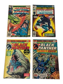 Vintage Marvel Captain America Black Panther Comic Book Assorted Lot