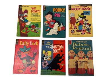 Vintage Gold Key Mickey Mouse Donald Duck Disney Comic Book Collection Lot