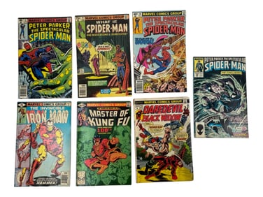 Vintage Marvel Spider Man Iron Man Assorted Comic Book Collection Lot