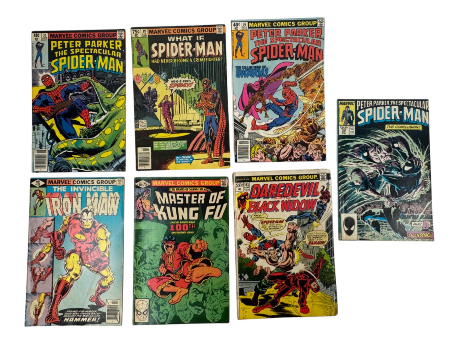 Vintage Marvel Spider Man Iron Man Assorted Comic Book Collection Lot (1 of 3)