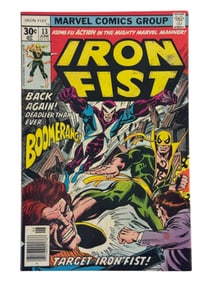 Vintage Marvel Iron Fist #13 June Comic Book Kung Fu Action in the Mighty Marvel Manner!
