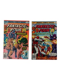 Vintage Marvel Fantastic Four #175 Oct and #174 Sept Comic Book Lot