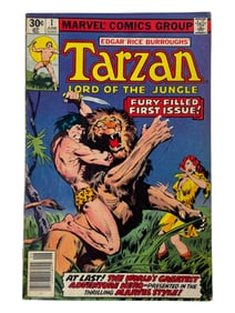 Vintage Marvel Edgar Rice Burroughs' Tarzan Lord of the Jungle #1 June Comic Book