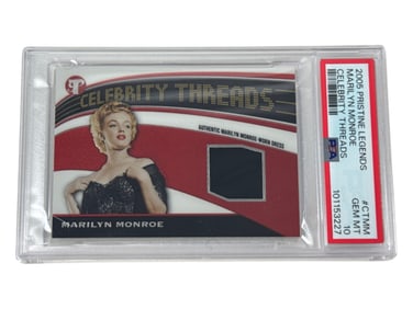 2005 Pristine Legends Marilyn Monroe Celebrity Threads #CTMM PSA 10