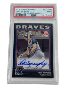 2004 Topps Retired Dale Murphy Signature Ed. Autograph PSA 9