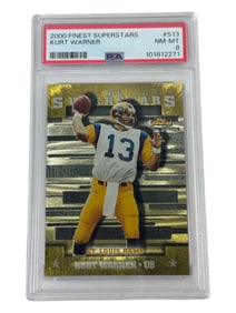 2000 Finest Superstars Kurt Warner #S13 PSA 8