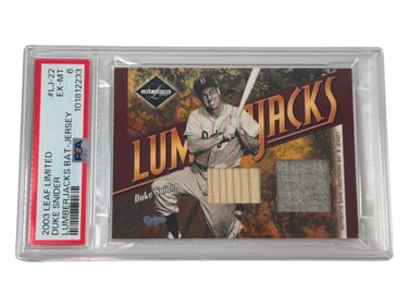 2003 Leaf Limited Duke Snider Lumberjacks Bat-Jersey PSA 6