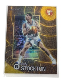 2002 Topps Pristine John Stockton Uncirculated Gold Refractor 44/50